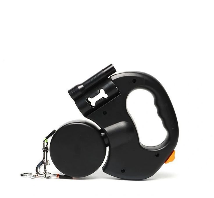 Retractable Reflective Dual Pet Leash Lead 360° Swivel Double Dog Walking Leash