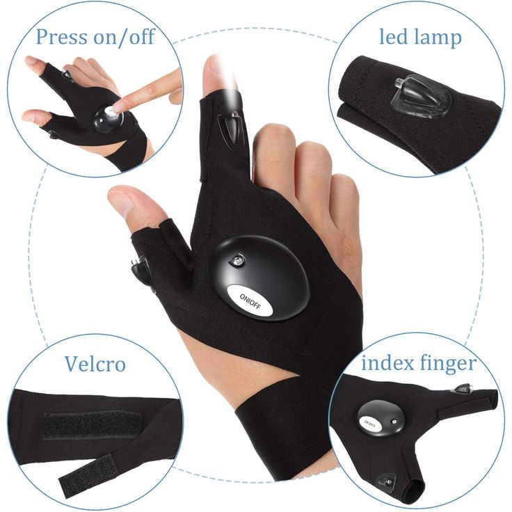 LED Flashlight Gloves