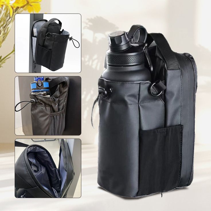 Magnetic Bottle Bag For Gym Fitness Traveling Portable