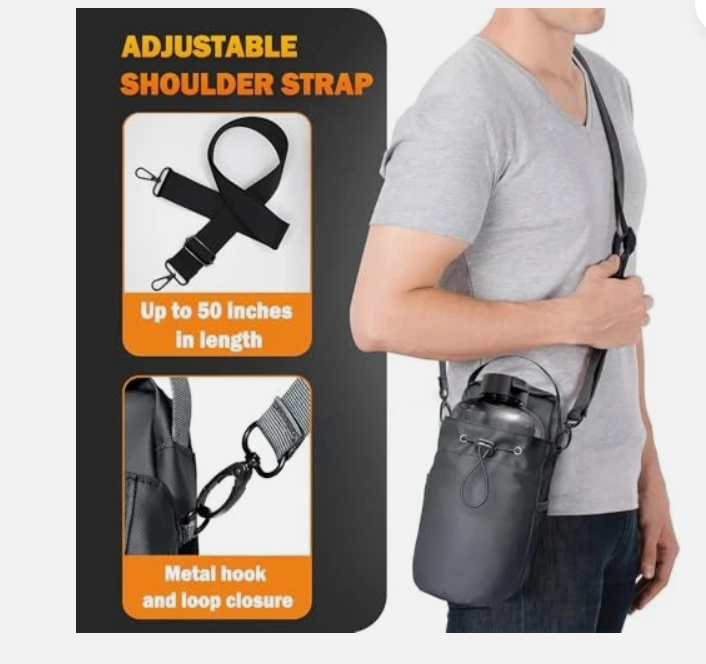 Magnetic Bottle Bag For Gym Fitness Traveling Portable