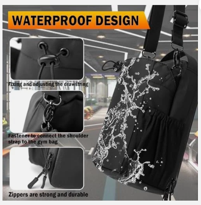Magnetic Bottle Bag For Gym Fitness Traveling Portable