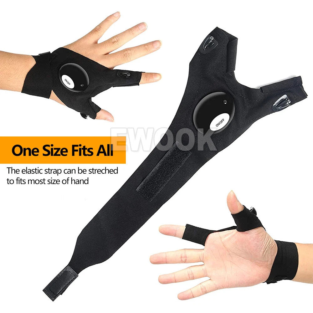 LED Flashlight Gloves